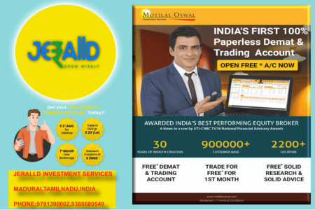 Demat Account Opening, Online Demat Account, Demat Account India, Login, Motilal Oswal, Jeralld Investment Services